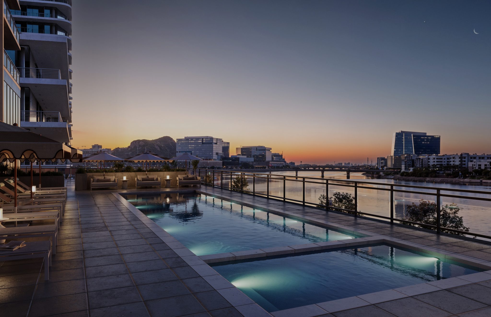 Upscale apartment living